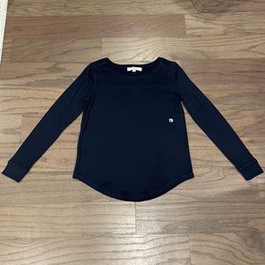 NWT LOFT Navy Long Sleeve Tee - Size XS